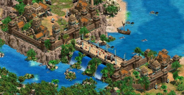 帝国时代2怎么建城镇中心1