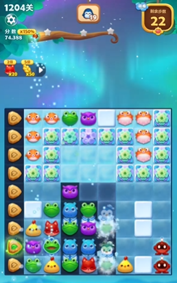 开心消消乐1204关怎么过关1