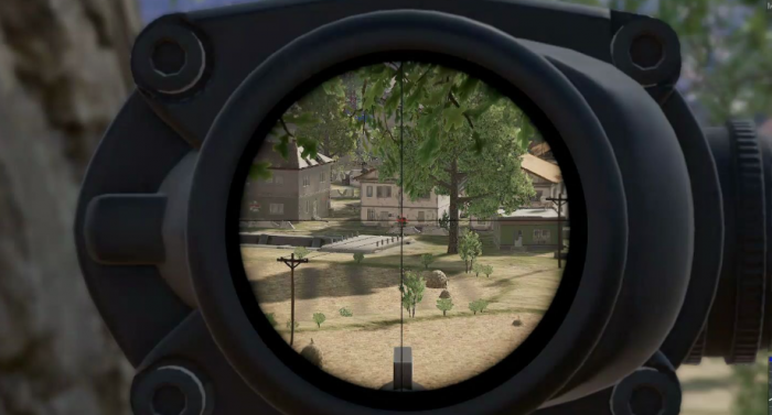 绝地求生4倍镜哪里是中心点2