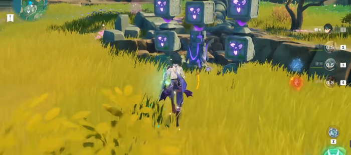 原神荒海的石柱怎么打1