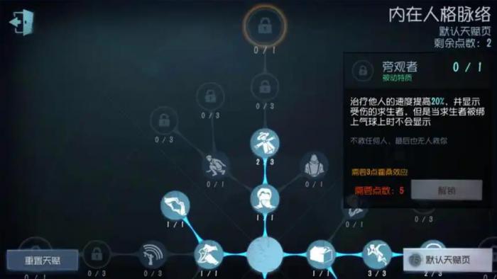 第五人格求生者分支天赋哪个性价比最高3