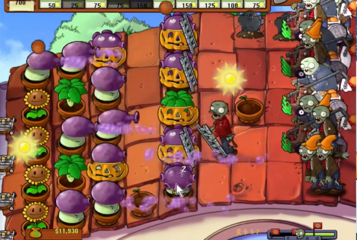 植物大战僵尸95版57关怎么过2