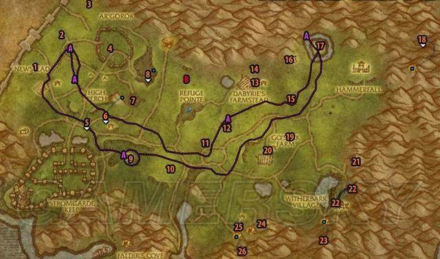 魔兽世界8.0阿拉希精英怪位置与坐标全汇总1