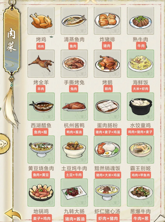 华夏千秋菜谱选择方案有哪些1