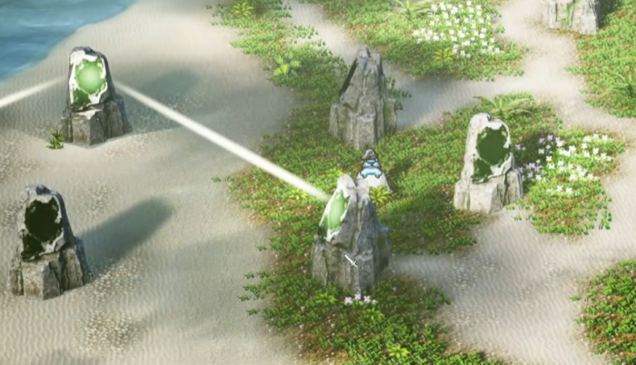 逸剑风云决谪仙瀑石头方向1