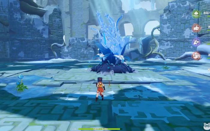 如何在原神雪山遗迹中寻找到稀有资源1