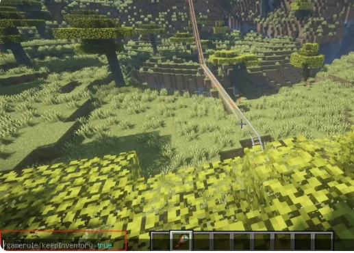 我的世界java版怎么开启死亡不掉落5