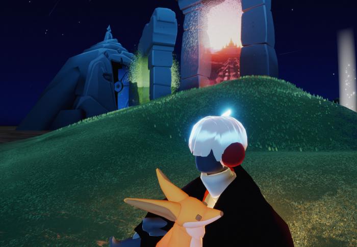 如何在光遇游戏中攻击敌对生物1