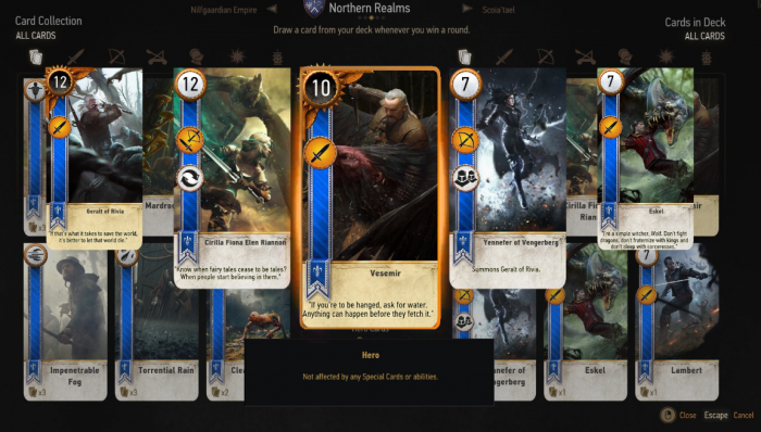 巫师三昆特牌牌差流怎么打1