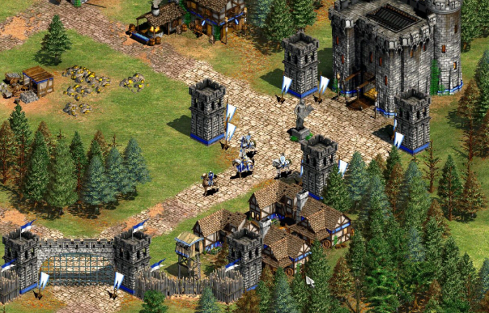 帝国时代2怎么快速升城堡等级2