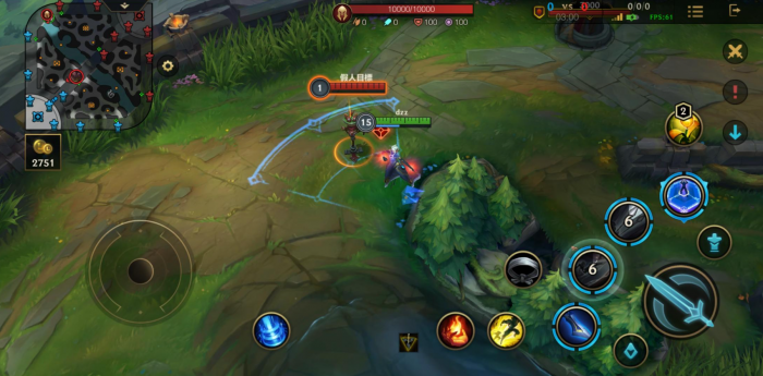 英雄联盟手游如何对线青刚影1