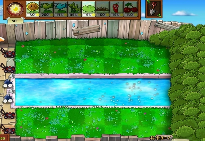 植物大战僵尸水池怎么过的2