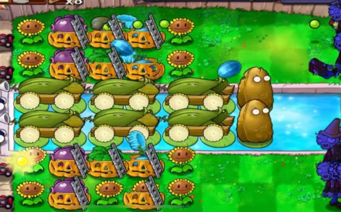 植物大战僵尸无尽怎么架梯子2