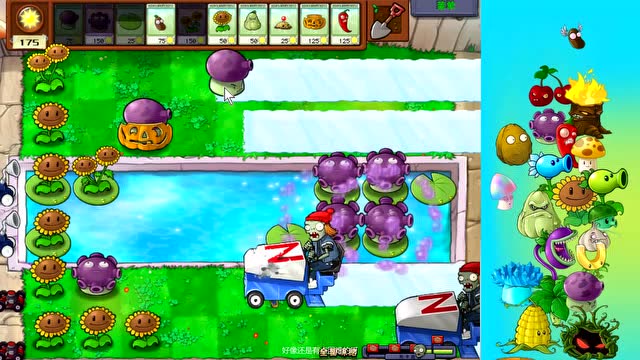 植物大战僵尸中全面冻结怎么过1
