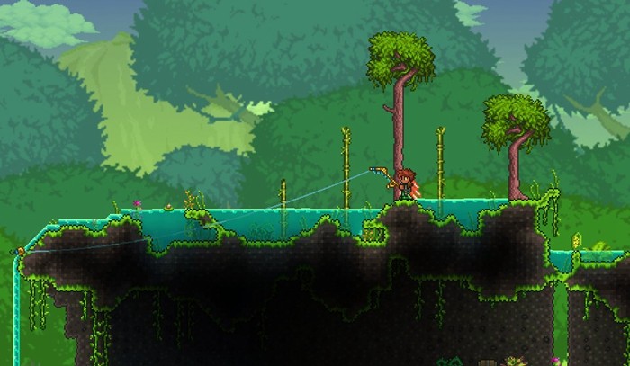 泰拉瑞亚钓鱼竿怎么做2