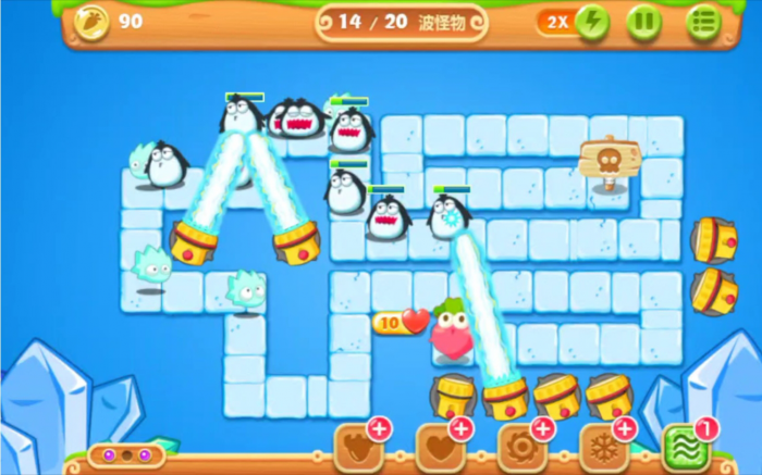 保卫萝卜2第34关怎么打1