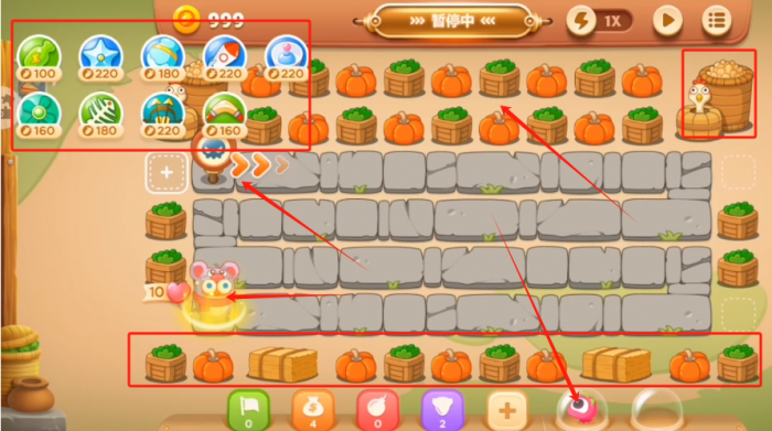 保卫萝卜3集市篇第40关怎么过1