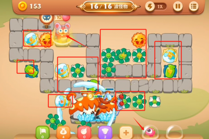 保卫萝卜3集市第51关怎么过2