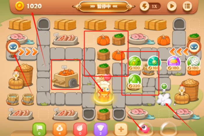 保卫萝卜3集市篇第46关怎么过1