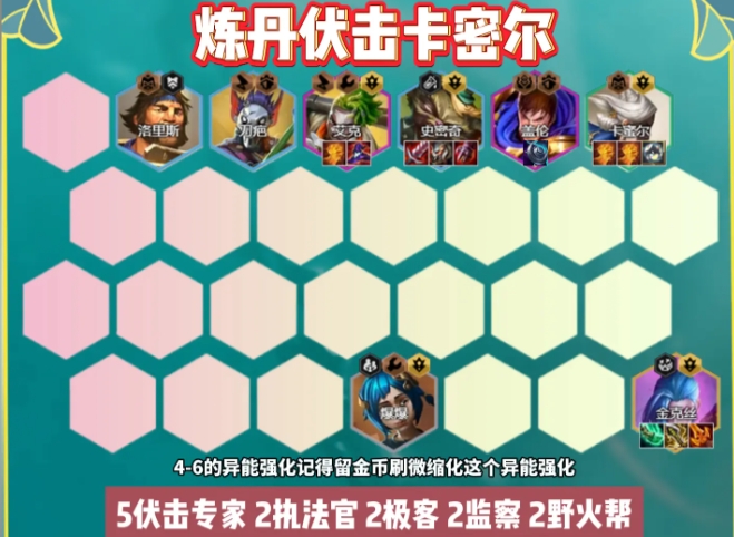 金铲铲之战s13练丹卡密尔怎么玩_金铲铲之战秘术