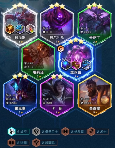 金铲铲之战s9虚空阵容怎么搭配_金铲铲之战虚空怎么玩