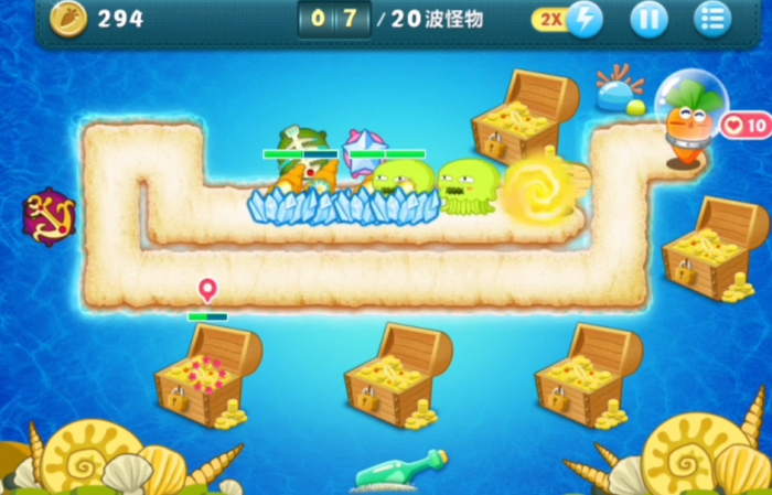 保卫萝卜深海7怎么拿到金萝卜2