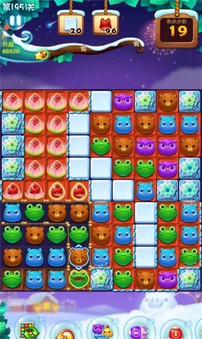 开心消消乐168关过关技巧是什么1
