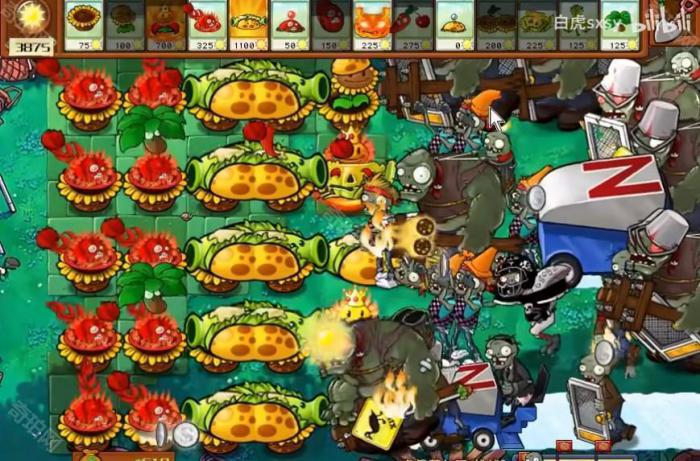 《植物大战僵尸杂交版》挑战模式第36关通关攻略6
