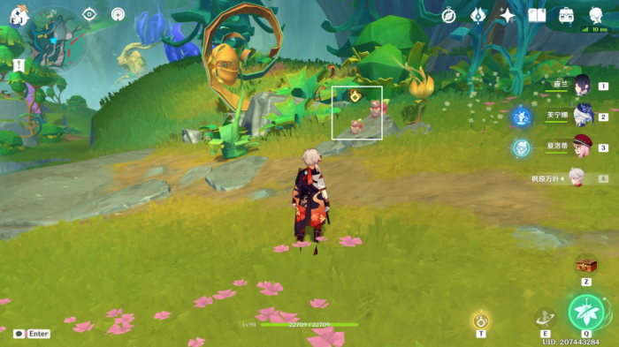 《原神》赐福森林飞鼠空中冒险解谜攻略7