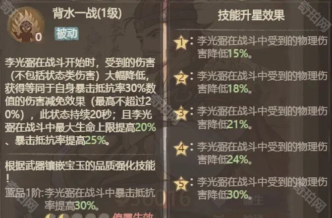 《这城有良田》僚属李光弼强度分析4