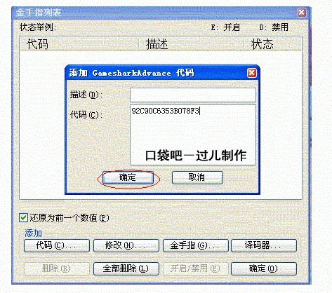 《口袋妖怪绿宝石》金手指代码大全4