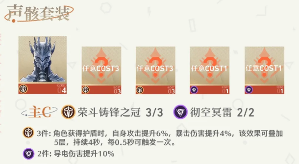 鸣潮奥古斯塔声骸怎么搭配3