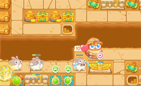 保卫萝卜4法老归来第104关怎么过2