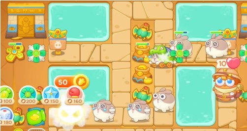 保卫萝卜4法老归来第91关怎么过1