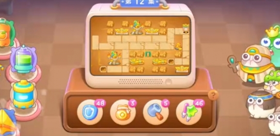 保卫萝卜4法老归来第12关怎么过1