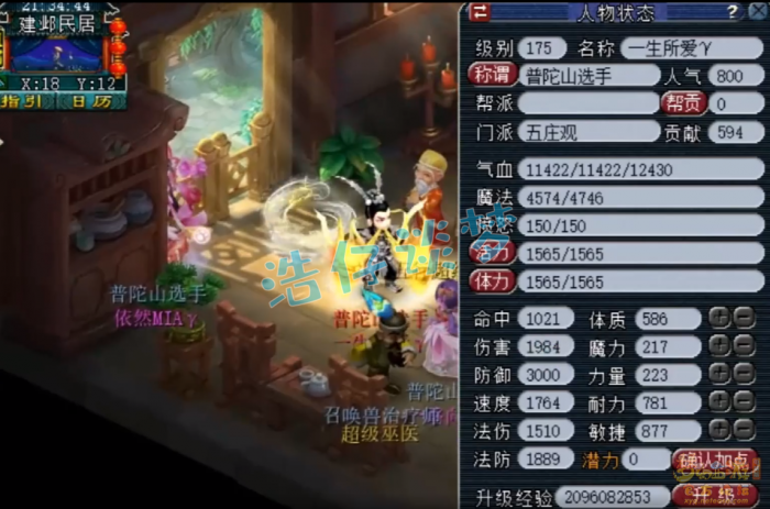 梦幻西游服战五庄观面板展示1