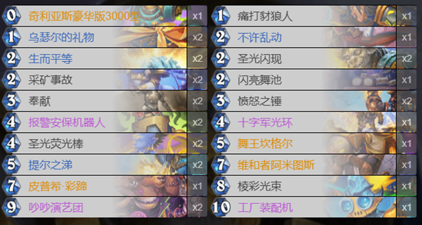 炉石传说舞王骑卡组怎么搭配1