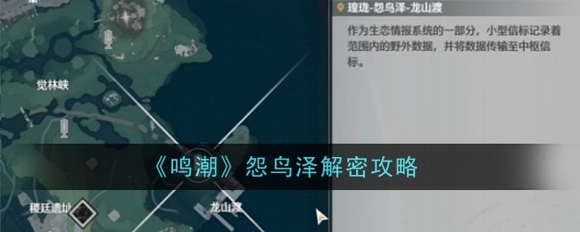 鸣潮怨鸟泽解密怎么做_鸣潮怨鸟泽信标怎么开