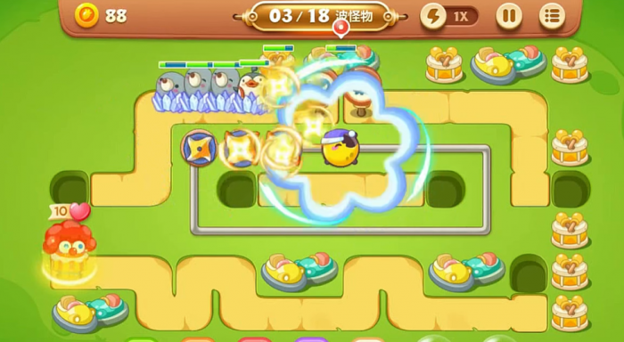 保卫萝卜3游乐场第4关怎么过2