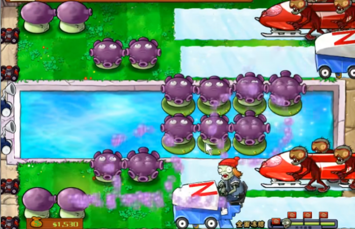 植物大战僵尸怎么过全面冻结3