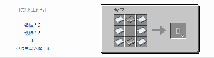 我的世界HBM的核科技通用流体罐合成表大全2