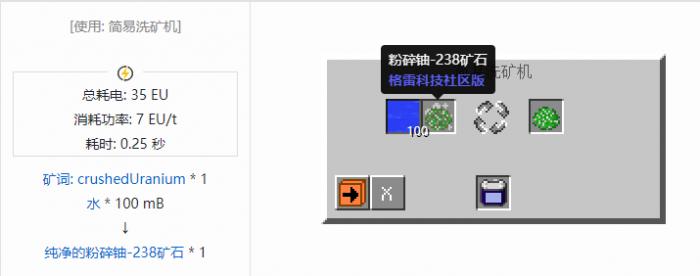 我的世界格雷科技社区版纯净的粉碎矿石合成表大全2