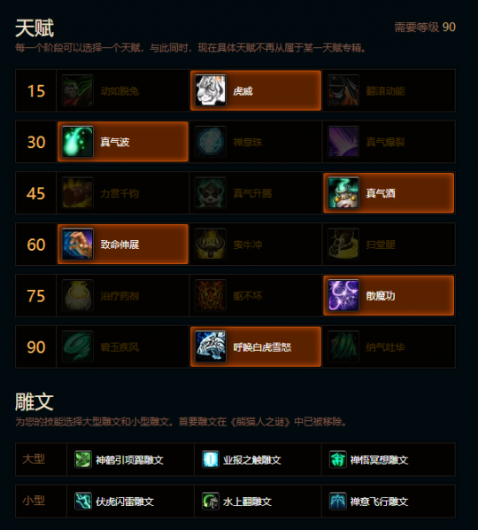 魔兽世界熊猫人之谜踏风天赋雕文推荐1