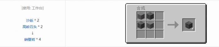 我的世界诡厄巫法峭壁岩装饰方块合成表大全2