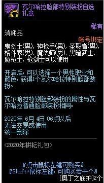 《DNF》瓦尔哈拉脸部特别装扮自选礼盒获取方式1