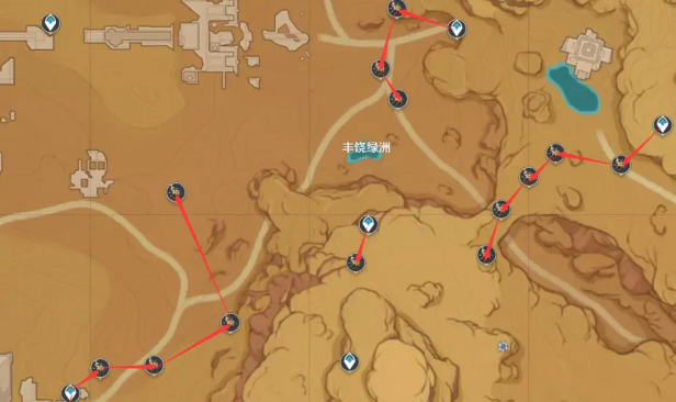 原神圣甲虫快速采集路线5