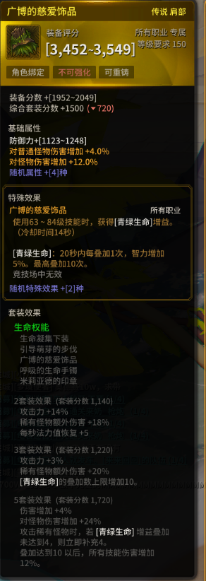 《超激斗梦境》生命权能套装图鉴1