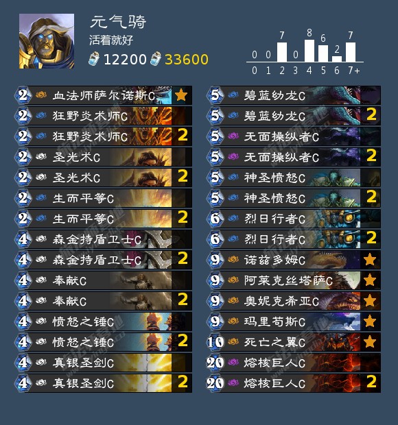 《炉石传说》圣骑士熔核元气弹成就攻略1