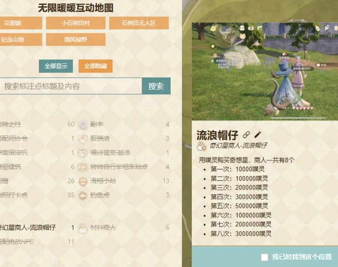 无限暖暖奇想星流浪帽仔可以买多少1