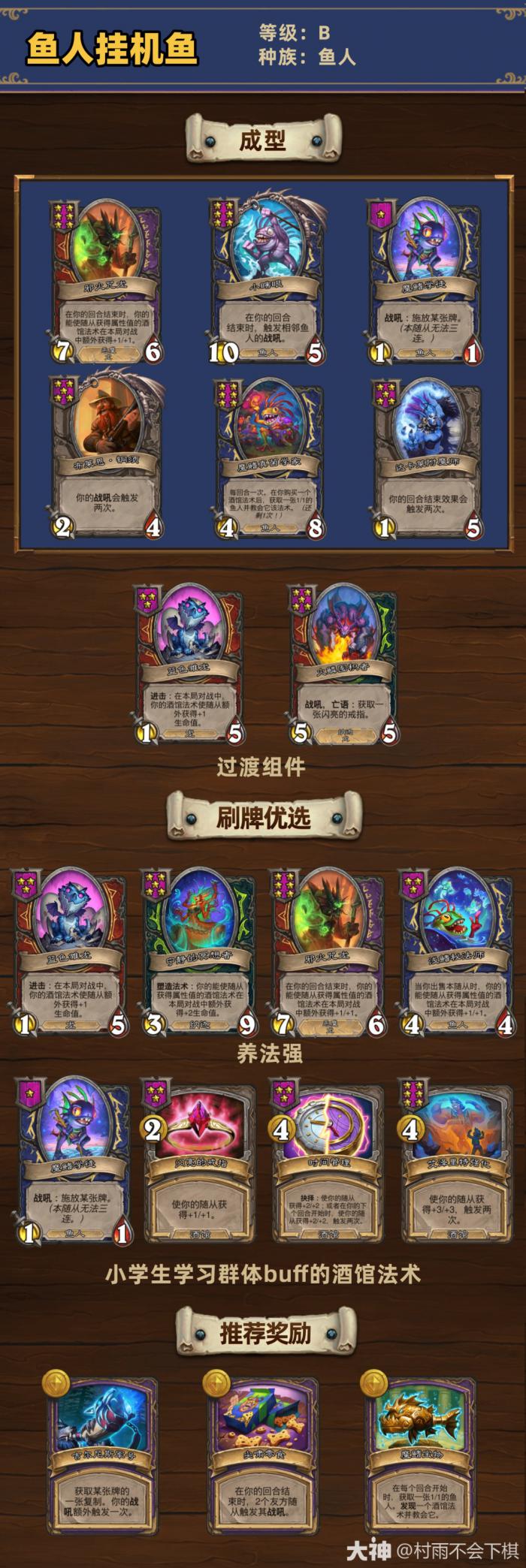 炉石传说33.4.2酒馆战棋鱼人挂机鱼玩法攻略1